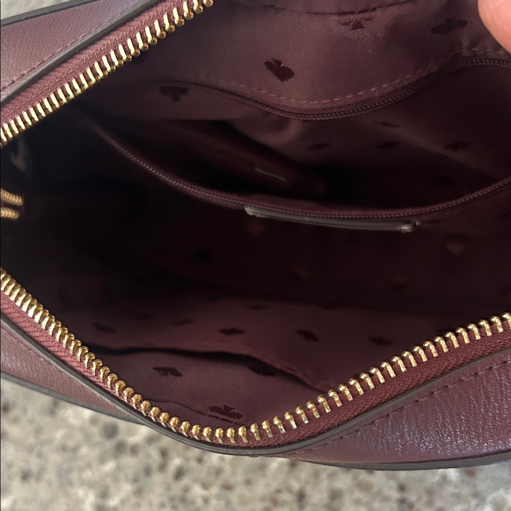 Kate Spade Harper Leather Crossbody Bag, in Cherrywood, EUC - Picture 4 of 6